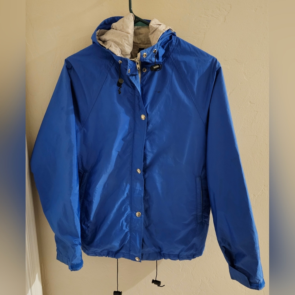 Vintage 90s The North Face MiUSA Gore-Tex Blue Windbreaker Rain Jacket Womens